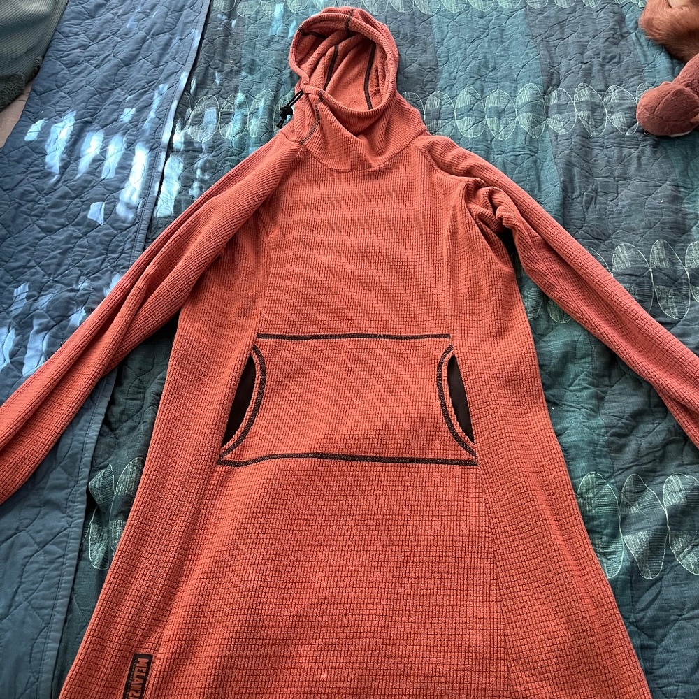Melanzana orange grid dress